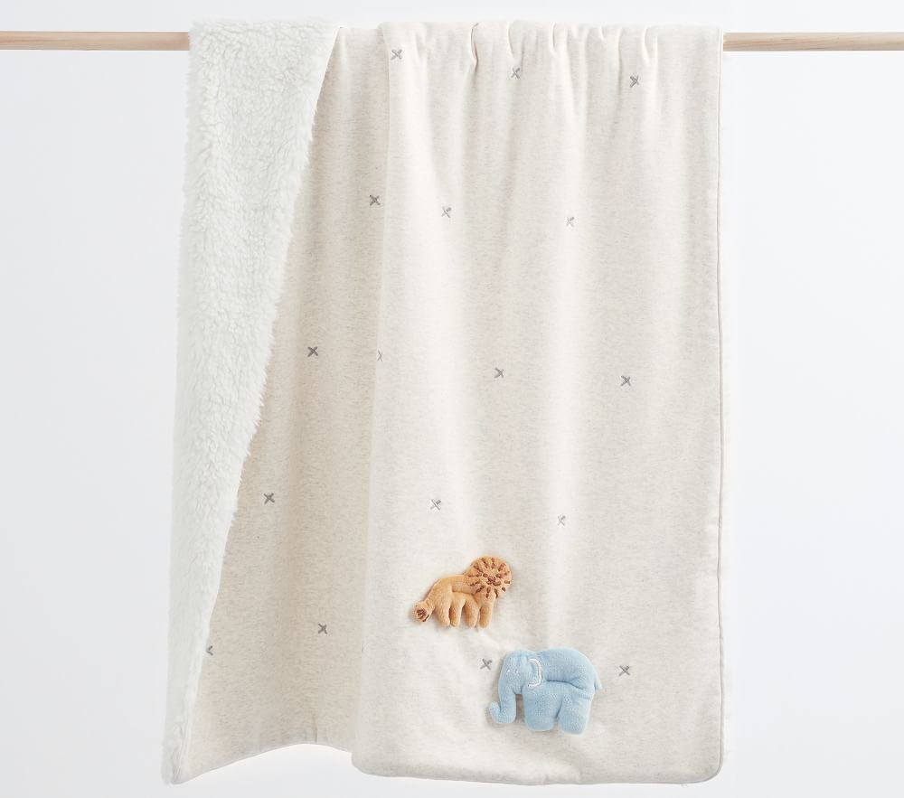 Playtime Sherpa Animal Baby Blanket